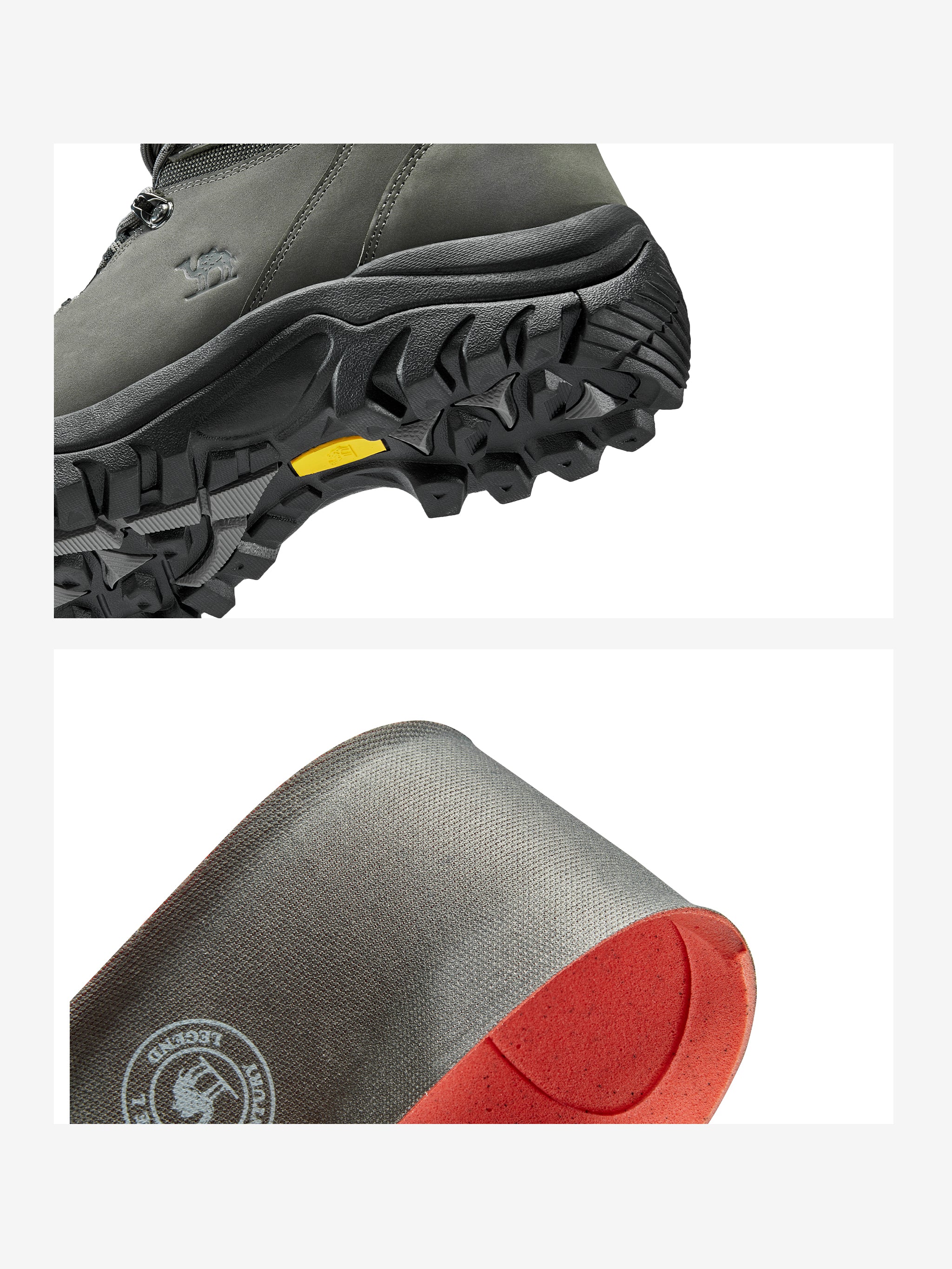 Men's Leather Ankle-High Hiking Boots - Image 5
