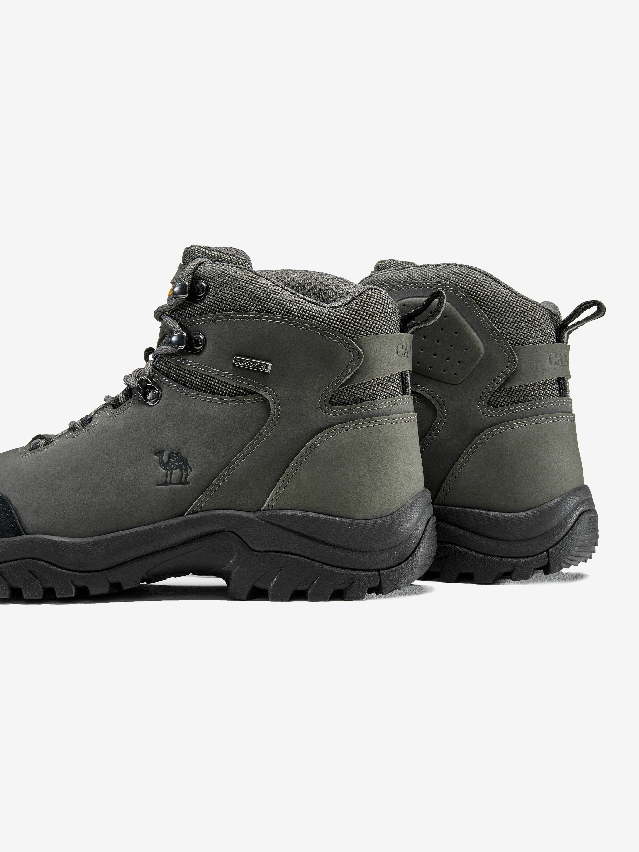Men's Leather Ankle-High Hiking Boots - Image 6