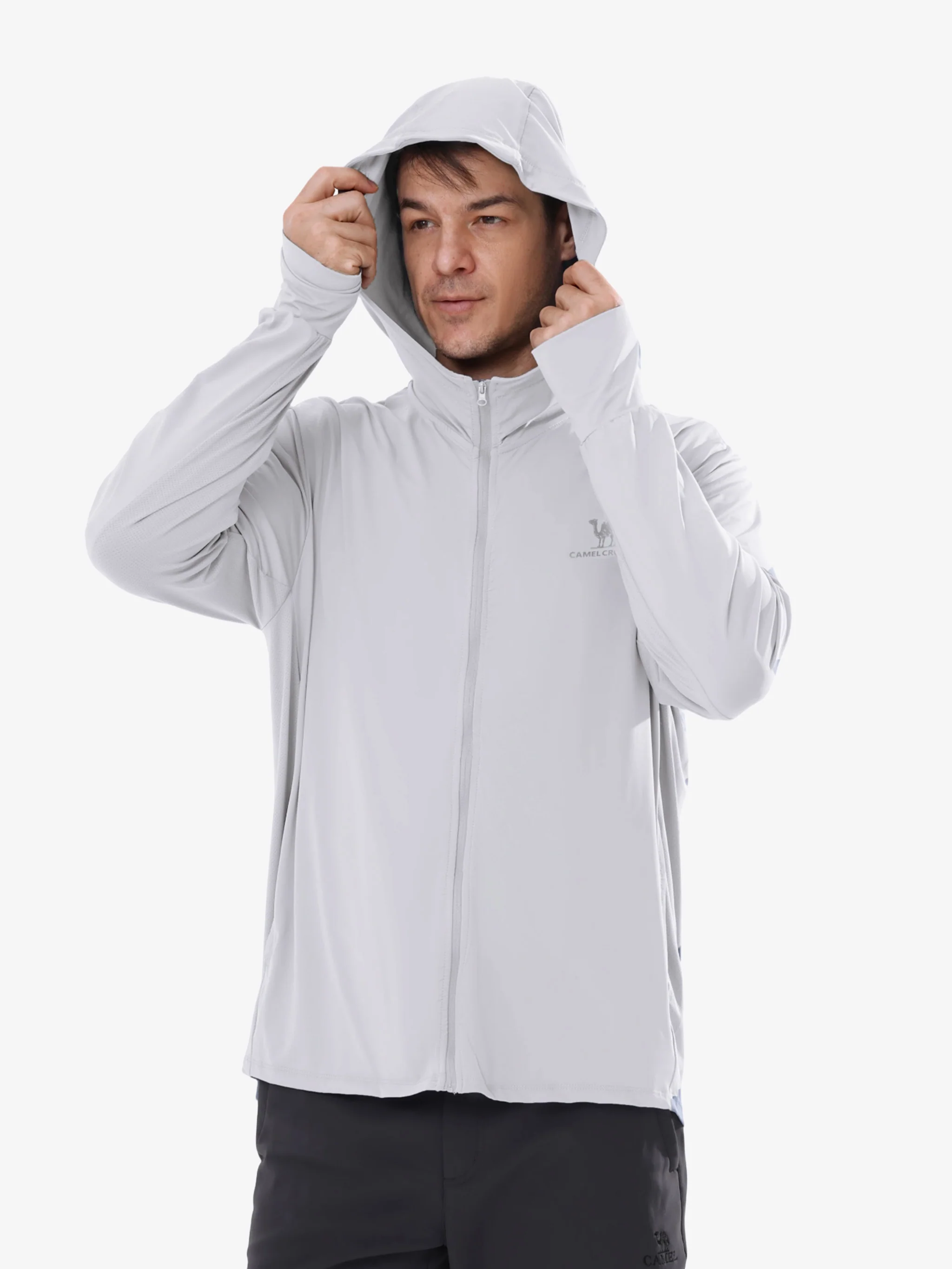 Men's UPF 50+ Hooded Sun Jacket - Image 3