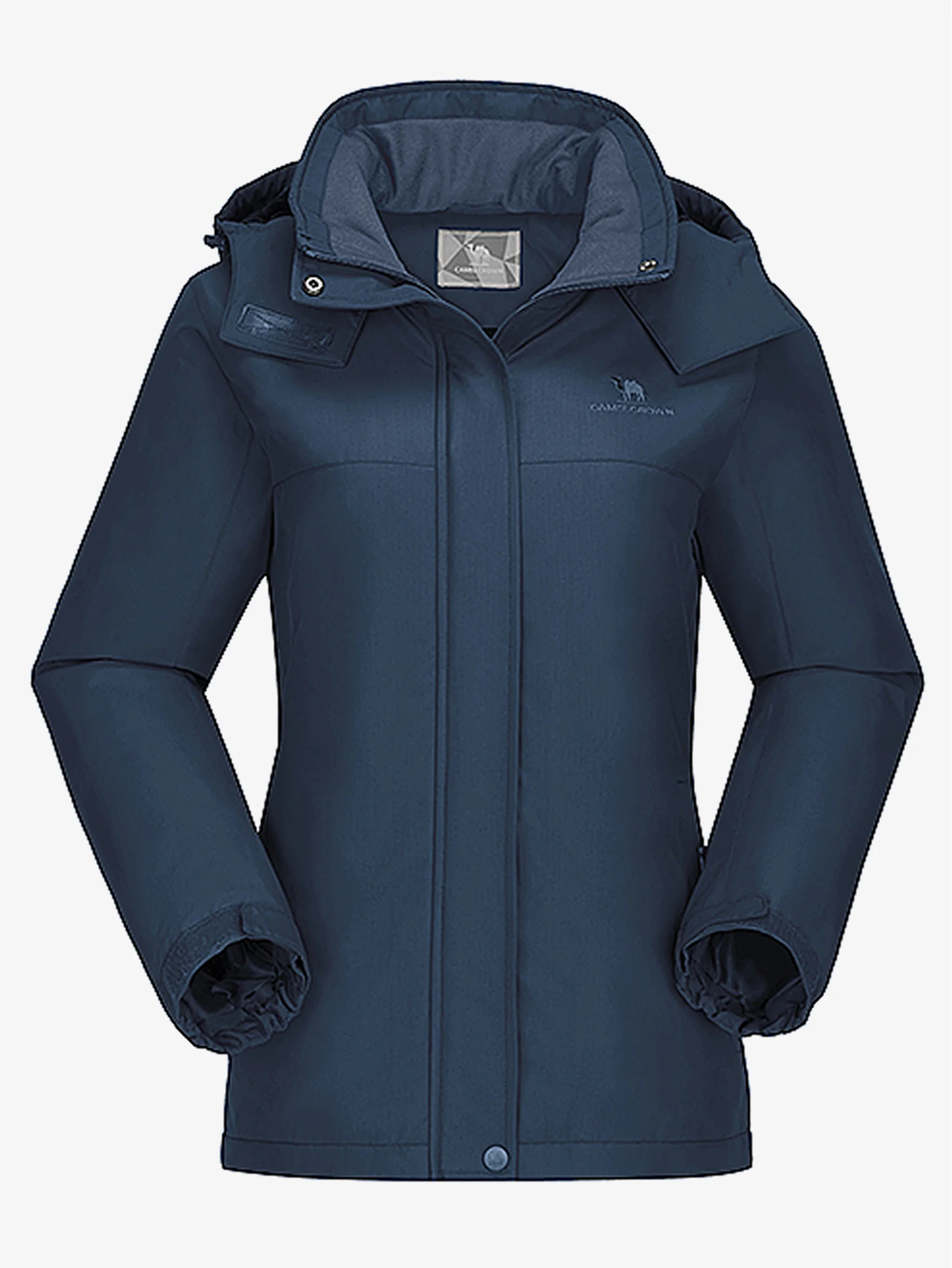 Women’s Urban Edge Fleece Jacket Detachable Hood - Image 7