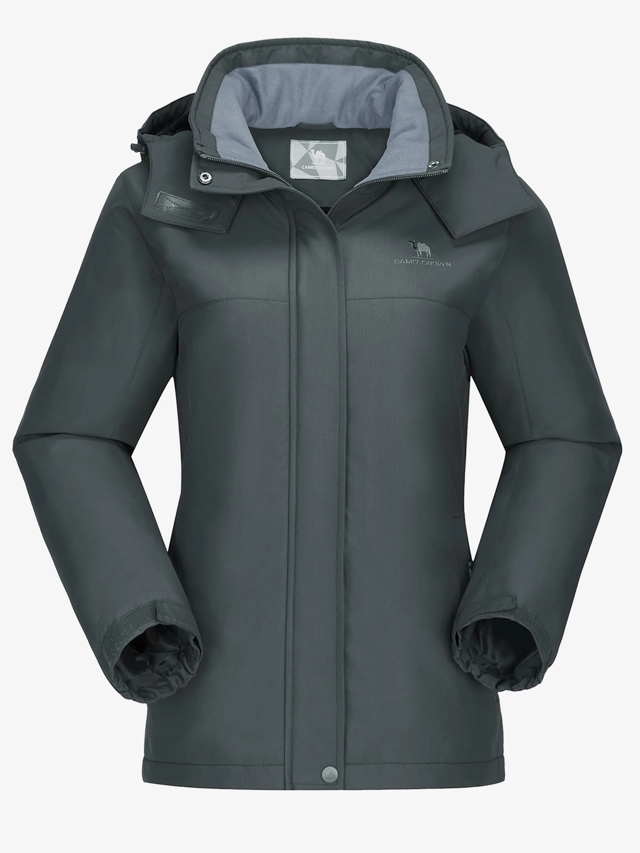 Women’s Urban Edge Fleece Jacket Detachable Hood - Image 9